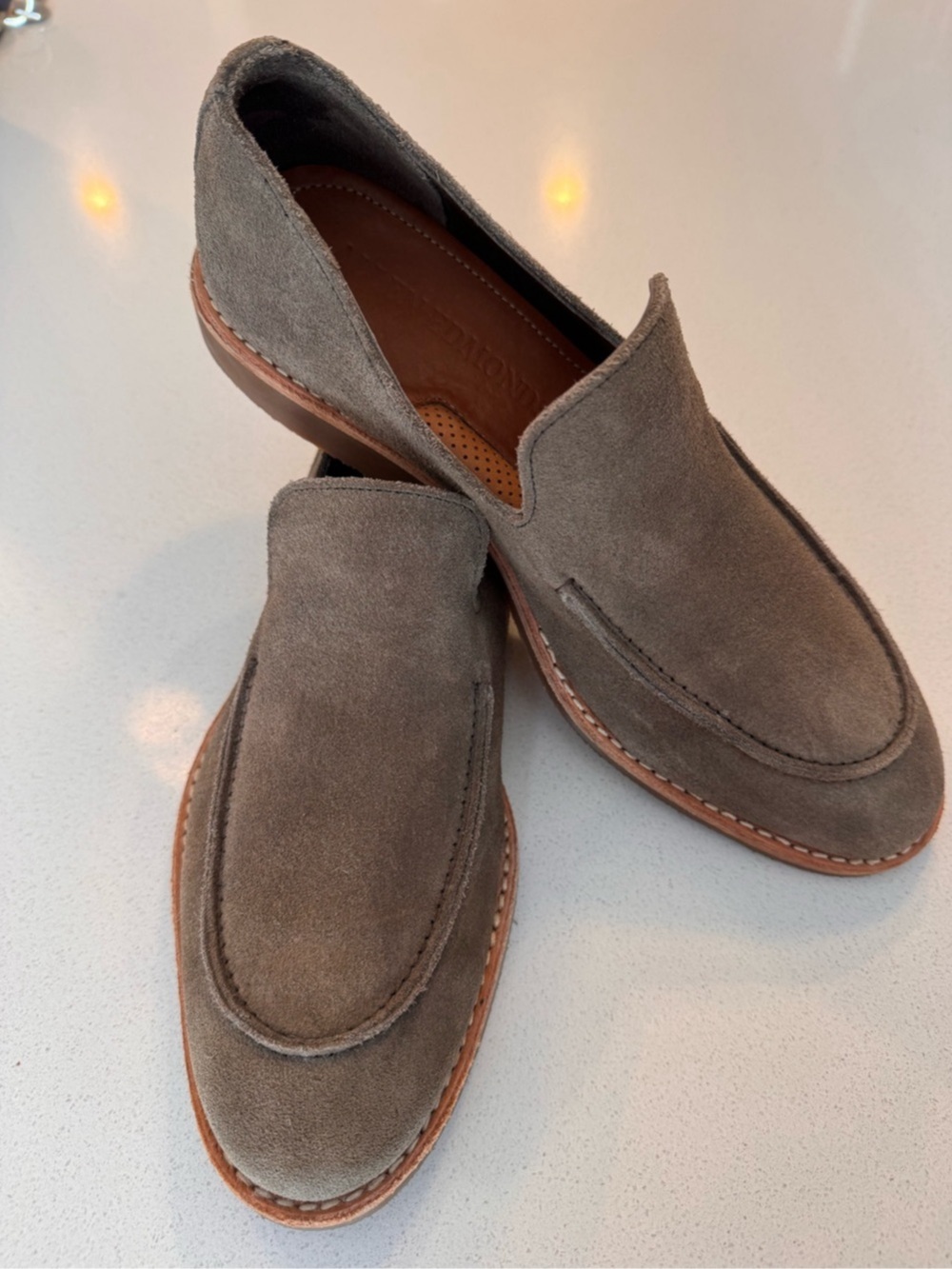 Allen Edmonds Suede Loafers 8.5 D - Worn twice.